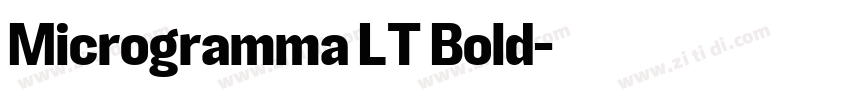 Microgramma LT Bold字体转换